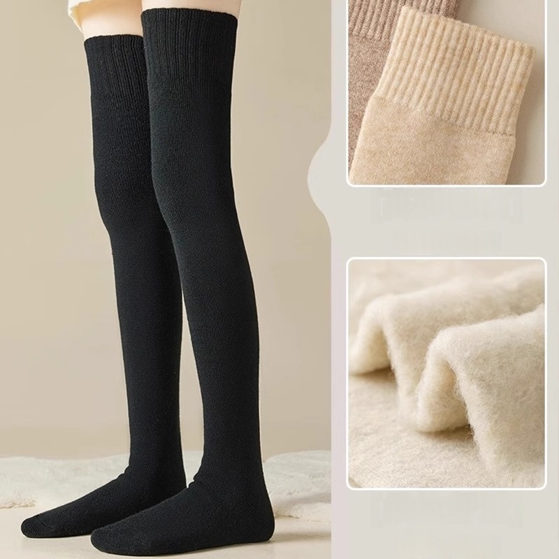 Wool spinning over the knee socks thick warm high socks long socks For lady